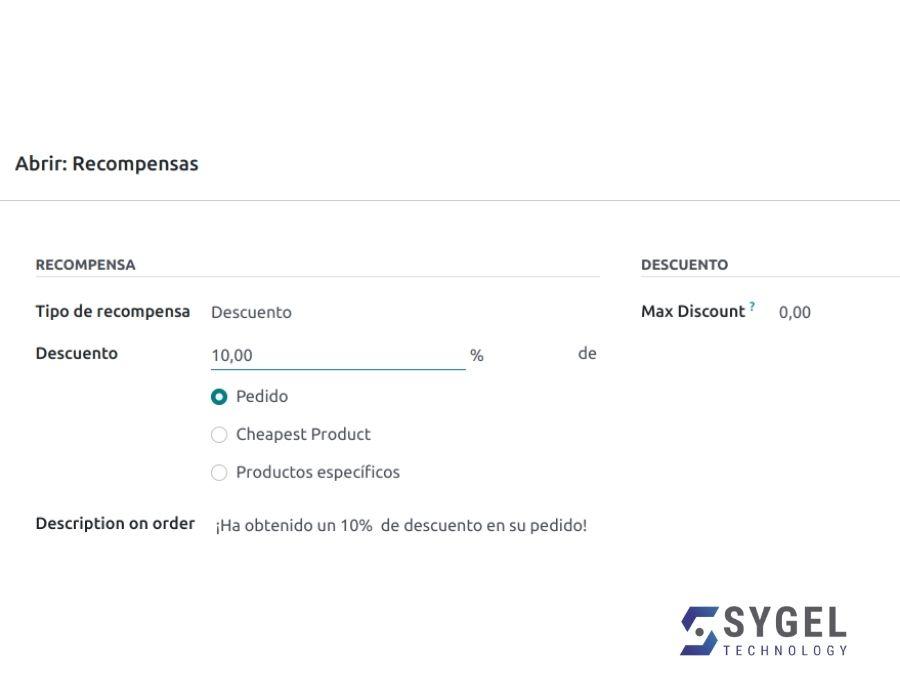 Configuración de Recompensas